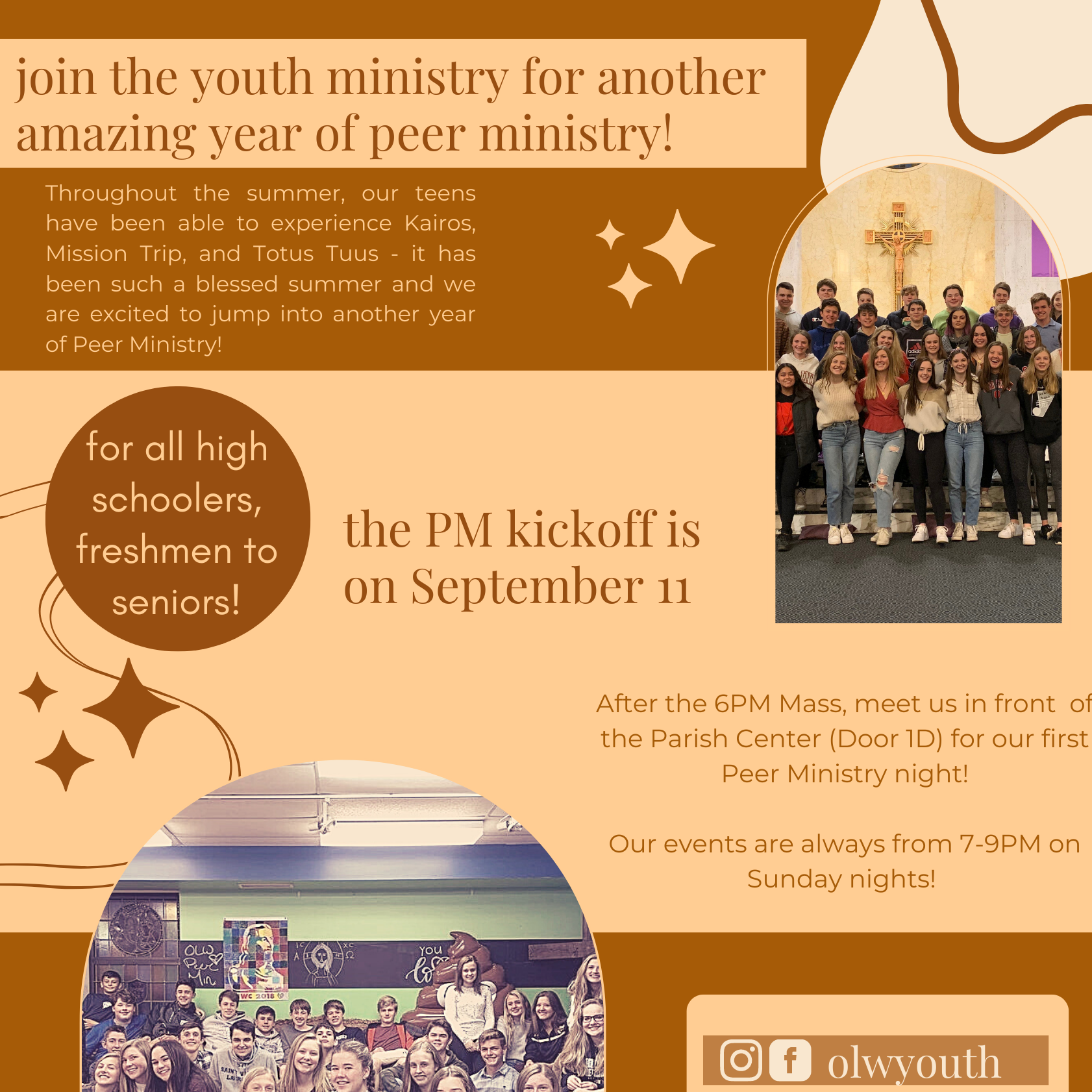 Our Lady of the Wayside Catholic Church Youth Ministry First